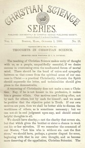 Christian Science Series, Vol. 1, No. 11