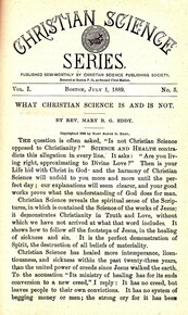Christian Science Series, Vol. 1, No. 5