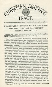 Homeopathic materia medica the material stepping-stone to Christian Science Mind-healing