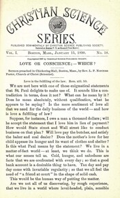 Christian Science Series, Vol. 1, No. 18