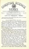 Christian Science Series, Vol. 1, No. 18