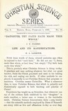 Christian Science Series, Vol. 1, No. 19