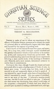 Christian Science Series, Vol. 1, No. 21
