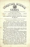 Christian Science Series, Vol. 1, No. 22