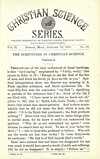 Christian Science Series, Vol. 2, No. 18