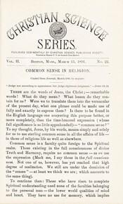 Christian Science Series, Vol. 2, No. 22