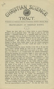Practicability of Christian Science