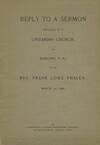 Reply to a sermon
