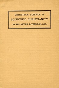 Christian Science is scientific Christianity