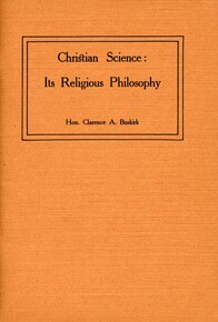 Christian Science: Its Religious Philosophy