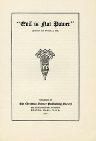 "Evil is not power"