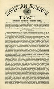 Expressions concerning Christian Science