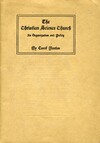 The Christian Science Church: Its Organization and Polity