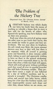 The problem of the hickory tree