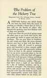 The problem of the hickory tree