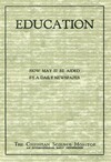 Education: how it may be aided by a daily newspaper