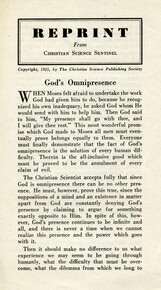 God’s omnipresence