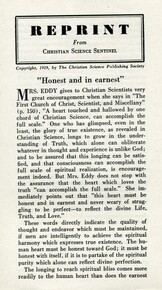 "Honest and in earnest"