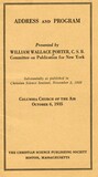 Address and program: Columbia "church of the air" October 6, 1935