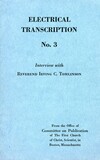 Electrical Transcription No. 3: Interview with Reverend Irving C. Tomlinson