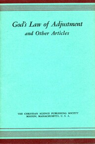 God's law of adjustment and other articles