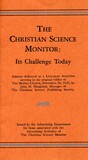 The Christian Science Monitor: its challenge today 