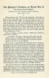 The Monitor's position on World War II: two letters from the editors