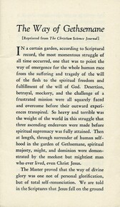 The way of Gethsemane