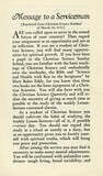 Message to a serviceman