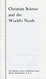 Christian Science and the world’s needs