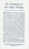 The translations of Mrs. Eddy's writings