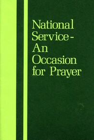 National service - an occasion for prayer