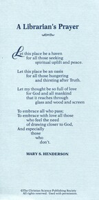 A librarian’s prayer